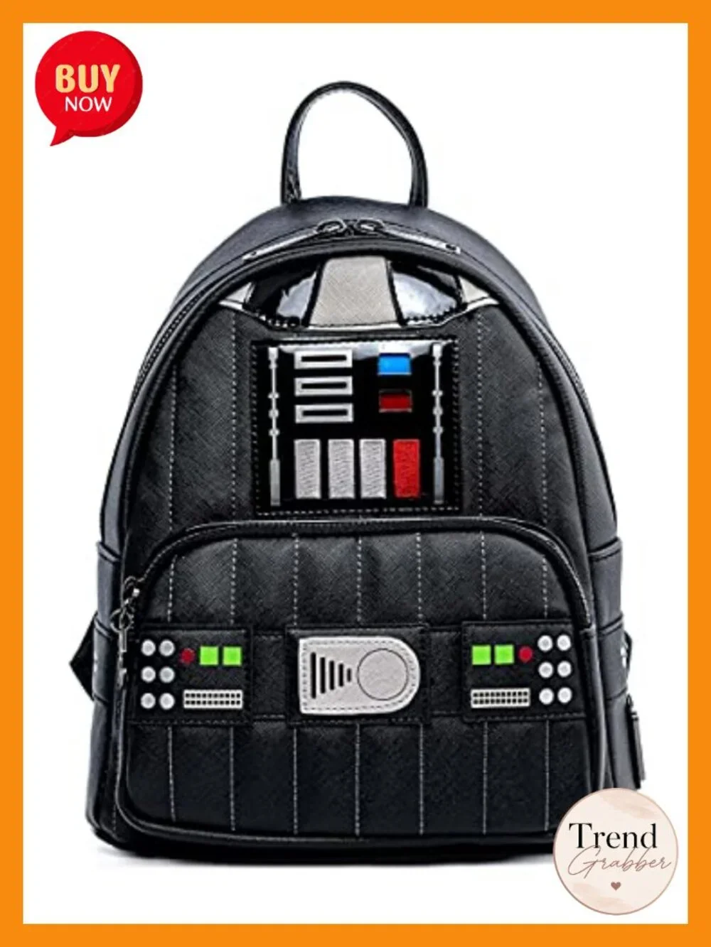 Loungefly Star Wars Darth Vader Light Up Cosplay Mini Backpack Purse Faux